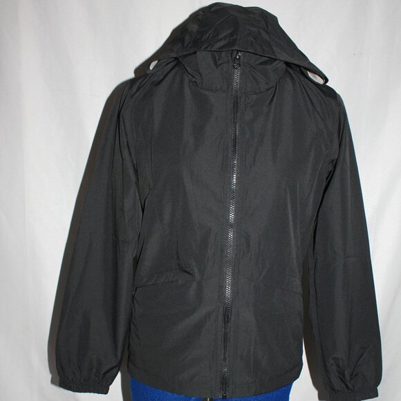 American Outback Youth L (14/16) Black Zip Hooded Lightweight Windbreaker Jacket - Picture 1 of 9